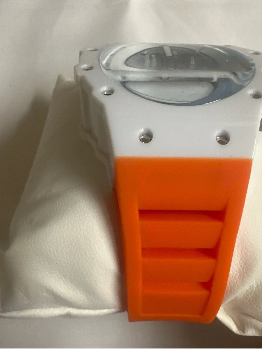 (276) Invicta White and Orange Sport Watch
